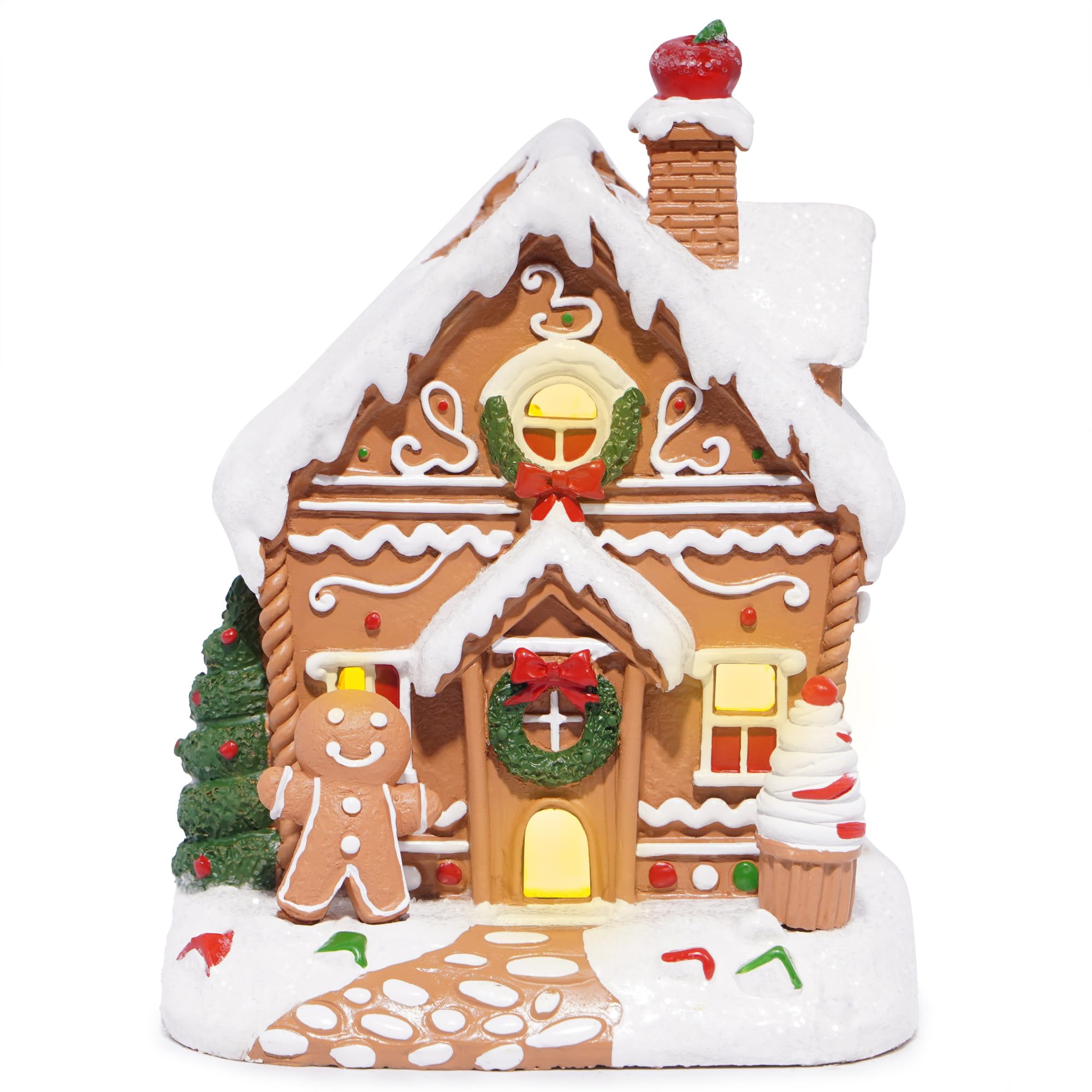 Amazon.com: Hodao Christmas Gingerbread House Decoration Xmas